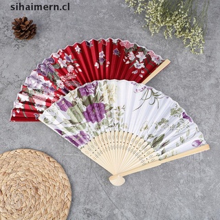 sihai abanico de seda chino estilo japonés plegable ventilador de boda regalos de arte danza ventilador de mano. (5)