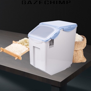 [GAZECHIMP] Cubo de almacenamiento de arroz de plástico, sello de grano de alimentos, tapa de cierre, utensilios de organizador
