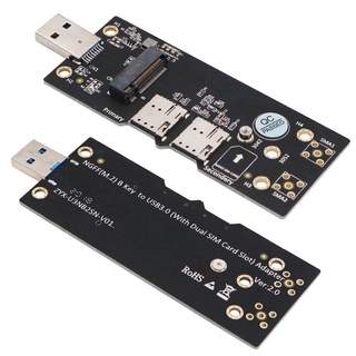 Ngff (M.2) a adaptador USB con ranura para tarjeta SIM Dual Nano para ule de 3G/4G/5G