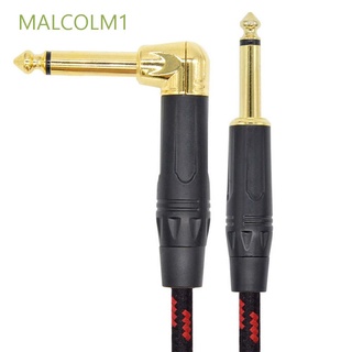 Malcolm1 Cable de Audio amplificador de Cable auxiliar Cable de Audio Mono Cable micrófono línea de altavoz Cable de instrumento macho a macho teclado bajo mm a Jack mm