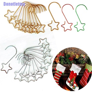 Donotletmy 20 pzas/set Ganchos colgantes Para decoración De árbol De navidad/Gancho De estrella