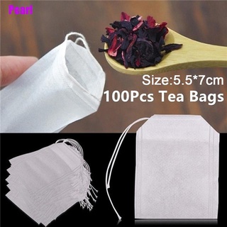 {[Pearl]} 100 x bolsas de té de grado alimenticio vacío perfumado bolsas de té infusor sello filtro de papel