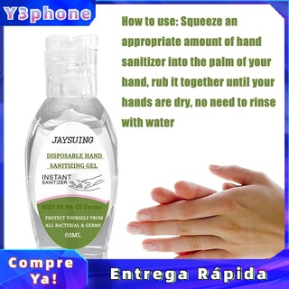 60ml desinfectante de manos gel desinfectante antibacteriano hidratante sin limpiar