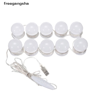 [freegangsha] bombillas led estilo hollywood vanity maquillaje tocador usb espejo kit de luces grdr