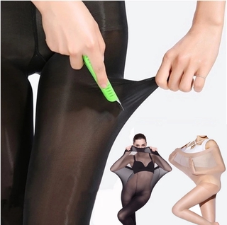 Medias Ultra elásticas 30d para mujer talla grande medias sexys control De Peso moldeador De cuerpo medias ajustadas
