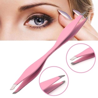 Stainless Steel Anti-Static Double Ended Eyebrow Tweezers