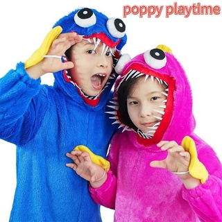 [Spot goods] Poppy Playtime Huggy Wuggy Pijamas Cosplay Disfraces Para Niños Halloween Fiesta Rendimiento Trajes