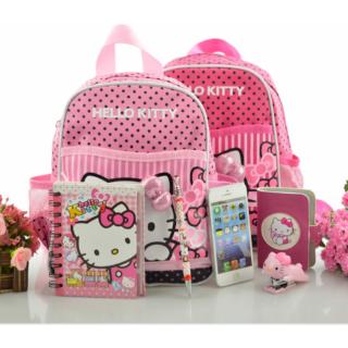Bolsa primaria bolsa de estudiante mochila niños bolsa de Hello Kitty bolsa de la escuela