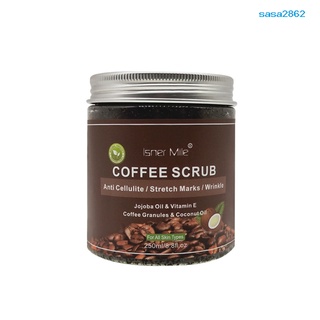 SASA ISNER MILE Body Deep Cleansing Moisturizing Natural Coffee Coconut Scrub Cream (1)