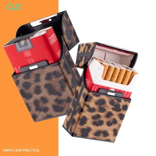 cuc caja de cigarrillos con interruptor magnético flip cierre 20 capacidad cigarrillo caja dura