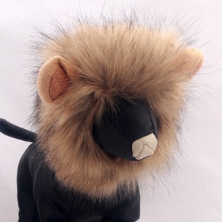 Disfraz de halloween para perro gato mascota peluca león melena pelo ropa fiesta (1)