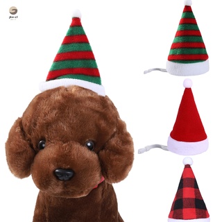 mascota santa sombrero de navidad gato perro invierno caliente felpa gorra de navidad fiesta decoración sombrero divertido lindo