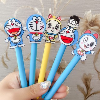 Nuevo producto Nuevo bolígrafo de gel Doraemon, bolígrafo de cuenta de mano, bolígrafo de firma, bolígrafo de gel para estudiantes, material de oficina, material de oficina, negro
