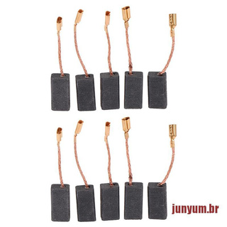Junyum 10pcs 15 x 8 x 5 mm amoladora angular cepillo de carbono para accesorios de herramientas eléctricas