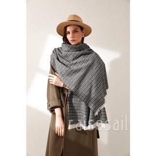 Rs-mujer bufanda larga, clásico invierno cálido dos tonos Pashmina bufanda grande envoltura chal (2)