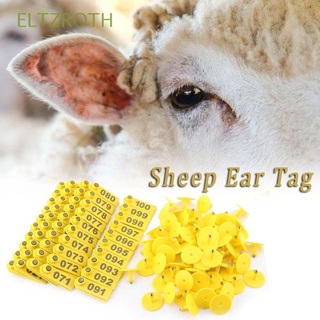 ELTZROTH Durable Marker Animal Earrings Ear Tag Farm Useful Animal Supplies Livestock Identification Ear nail ID Lable/Multicolor