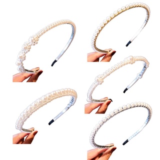 diadema de perlas hechas a mano con cuentas, tocado de boda, temperamento, accesorios (4)