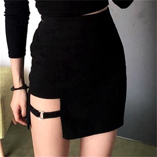 faldas sexy para mujer mini falda negra de cintura alta/falda de fiesta con personalidad femenina