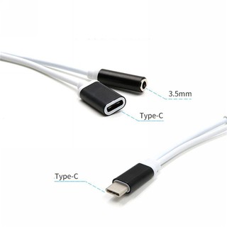 Cable usb tipo C a audio tipo C para auriculares tipo C adaptador de carga para teléfono (3)