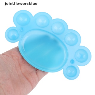 jbcl - paleta de plástico con forma de huella, 2 piezas, paleta de colores, gelatina (5)