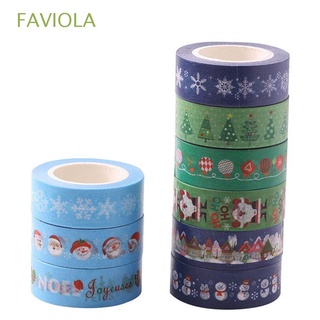 FAVIOLA Creative Christmas Tape Office Supply Masking Tape Decorative Tape Gift DIY Scrapbooking Office Adhesive Tape Students Stationery Tape Sticker School Supplies Adhesive Tape