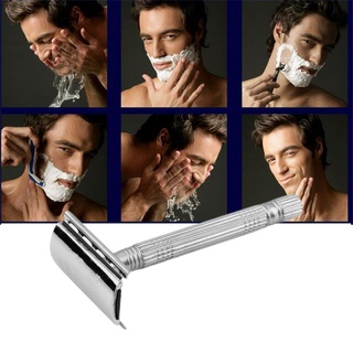 [purpleu] Máquina de afeitar cómoda para hombre/máquina de afeitar de doble filo