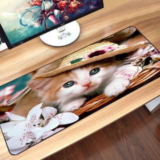 Hot sales Animal Cat mousepad Super large size rubber Mouse Pad computer game tablet mousepad with edge locking mousepad xiyingdan2