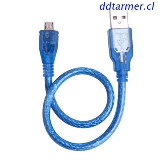 ddt cable usb de alta velocidad 2.0 a macho a b macho micro 5 pines datos 28/24awg cable 30cm azul