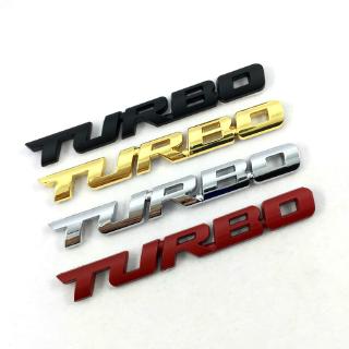 1Pcs Metal TURBO letra Logo coche Auto maletero trasero tapa emblema insignia pegatina pegatina
