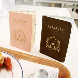 Piel de viaje Simple utilidad caso pasaporte cubierta titular de la tarjeta de identificación Protector