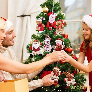 Árbol De Navidad Colgante Adorno/Decoración De Santa Claus Muñeco De Nieve Decoraciones Para El Hogar arobma
