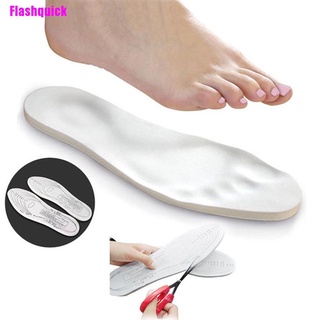 [Flashquick] 1 par de plantillas Unisex de espuma viscoelástica entrenador cuidado de los pies comodidad alivio del dolor