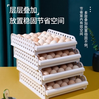 cajas de huevos transparentes grandes cajón de almacenamiento de huevos caja de huevos organizar estante refrigerar ahorro de alimentos (7)