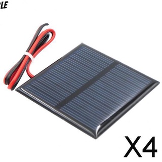 [doble] 4x Panel Solar policristalino de silicona DIY cargador de batería G V 60x60mm