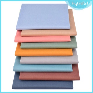 [hytnifld] Juego de 9 tela de algodón liso textil acolchado tela de Patchwork grasa cuarto paquetes tela para Scrapbooking tela costura (1)
