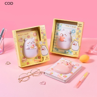 [COD] Bear Squeeze Toy Decompression Notebook Student Planner Color Pages Diary Reliev HOT