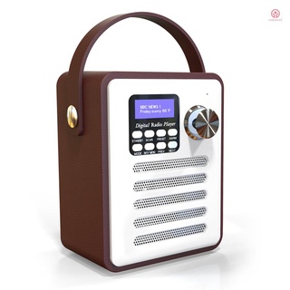 Onlylove2-dab/dab+ Radio Digital inalámbrico Bluetooth altavoces reproductor MP3 AUX en TF U Disk lectura Radio FM con mango portátil despertador ajuste