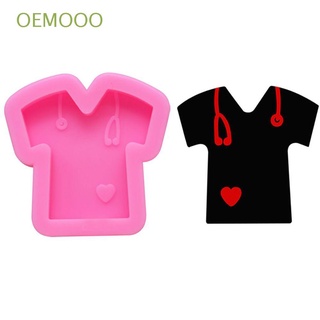 OEMOOO Pendant Candy Chocolate Mold Doctor T-Shirt Clay Mold Keychain Molds Jewelry Making Resin Epoxy Baking Supplies Cake Tool Silicone Mould