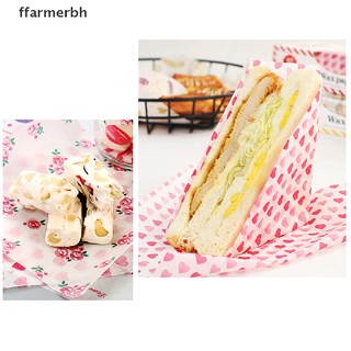 [ffarmerbh] 50 Piezas De Papel De Cera Grasa Regalo De Alimentos Para Pan Sandwich Aceite Hornear . (2)