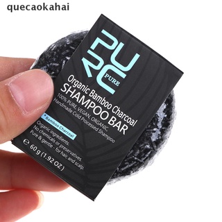 quecaokahai color de cabello tratamiento de tinte de bambú carbón limpio detox barra de jabón negro champú cl (1)