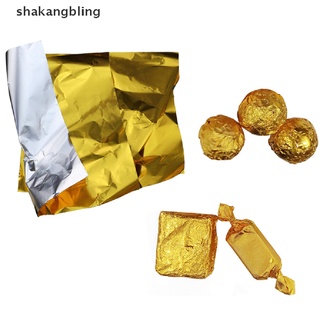 shkas 100 unids/pack de papel de aluminio dorado, caramelo, chocolate, galletas, papel de regalo, fiesta, fiesta (1)