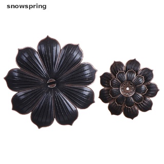 snowspring - quemador de incienso de aleación, soporte para placa quemador de budismo, bobina de lotus, incensario cl