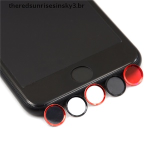 [theredsunisesinsky3]Br) calcomanía De botón con huella dactilar Id Touch Para Celular 5s/6 Plus/6s/6s Plus/7/7 Plus.