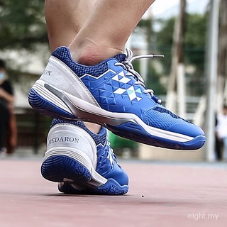 Ocho 36-45 zapatos de bádminton de los hombres y las mujeres zapatos de gimnasio zapatos de tenis de peso ligero Badminto entrenadores zapatillas de deporte más el tamaño AhAJ (8)