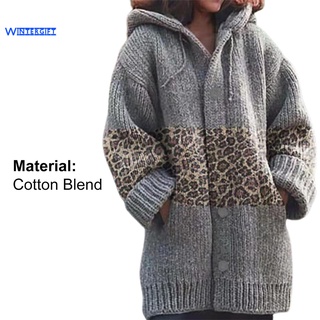 Wintergift otoño invierno abrigo de punto bolsillos con cordón chaqueta de punto suéter de longitud media ropa de abrigo (3)