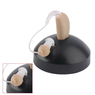 nuevo audífono de oído recargable mini dispositivo amplificador de oído digital audífonos detrás del oído para ancianos enchufe de la ue