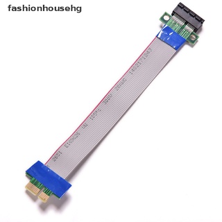 fashionhousehg pci-e express 1x ranura elevador adaptador de tarjeta extensor extensión cinta flex cable venta caliente