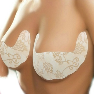 Beauty 10 pares de mujeres invisibles latón cinta de levantamiento de senos sujetador de silicona Invisible pezón