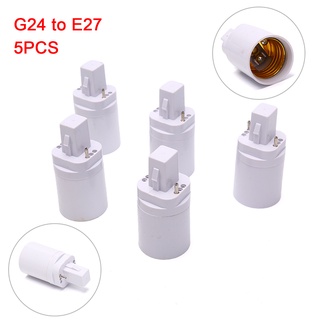 {FCC} Adaptador de lámpara LED de 5 pzs G24 a E27/adaptador Flexible para extender la Base de la lámpara/luz LED