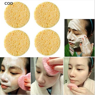 [cod] 10 piezas de fibra de madera natural para lavado facial, esponja redonda, herramienta de maquillaje para mujeres
